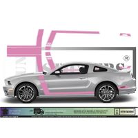 Ford Mustang BOSS 302 KCB - ROSE -Kit Complet - Tuning Sticker Autocollant Graphic Decals