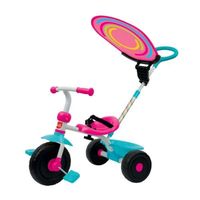 Tricycle pour enfant - NO NAME - Triky Go - Rose - De 10 mois à 4 ans - Avec canne parentale et parasol