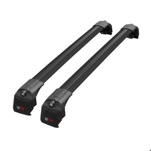 Barres De Toit Aluminium Pour Skoda Superb Combi 2024-2025 - Modèle Hook, 2 Barres, Gris, Charge Max 75 Kg - 6
