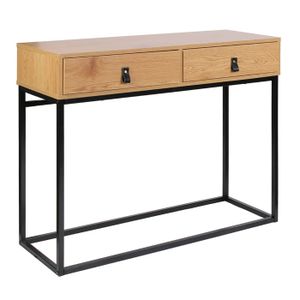 Console En Metal Avec Tiroirs Achat Vente Pas Cher Une couleur sobre élégante vient conforter la structure métallique ainsi que le dessin chaleureux apporté aux caissons et aux tiroirs en bois, comme pour. console en metal avec tiroirs