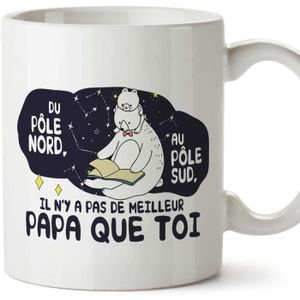 BOL Papa Tasse Mug - Du pôle Nord au pôle Sud - Tasse 