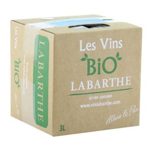 VIN ROSE BIB Vin Rosé BIO 3 L - AOC Gaillac - Domaine de La