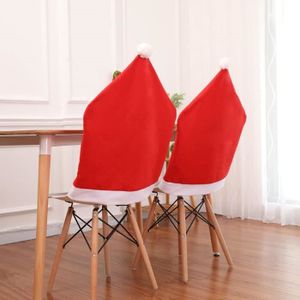 Décors de table Joofang Lot de 6 housses de chaise pour Noël Père 