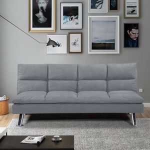 CLIC-CLAC Banquette Clic Clac 3 places gris - Vanan