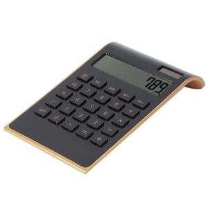 CALCULATRICE Calculatrice portable à 10 chiffres calculatrice solaire fine moniteur à écran plat professionnel de bureau à domicile noir 84530