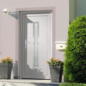 PORTE D'ENTRÉE Drfeify Porte d'entrée Blanc 88x200 cm PVC AB3187885 KA488