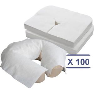 Protège-têtière Jetable 100% Coton Pour Spa, Massage Ou Esthétique, Lot Neuf Pas Cher