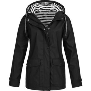 Imperméable - Trench Veste Femme Réversible, Coupe Vent Femme, Veste de