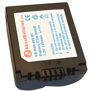 3.6V Li-ion Batterie pour PANASONIC LUMIX DMC-FS11 760mAh