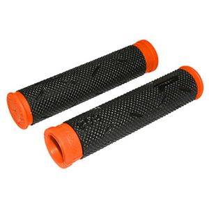 Poignee vtt noir et orange Cdiscount