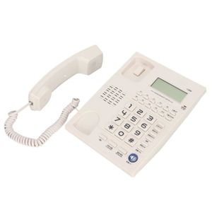 Téléphone fixe Tbest Téléphone filaire C268 Téléphone Standard Fi