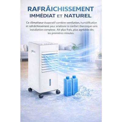 SereneLife Climatiseur Mobile Silencieux 3-en-1 avec Fonction SereneLife Climatiseur Mobile Silencieux 3-en-1 avec Fonction