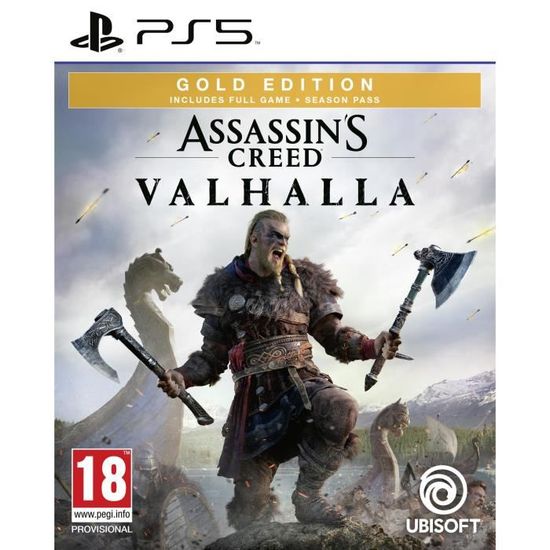 Assassin's Creed Valhalla Édition GOLD Jeu PS5