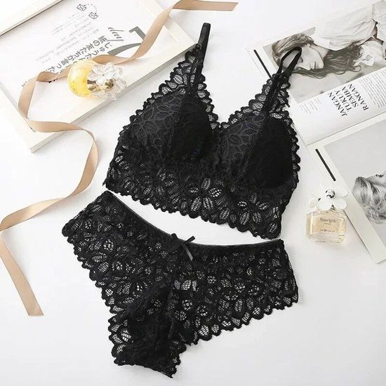 Ensemble Soutien-gorge 100C Et Culotte Dentelle Blanche - Balconnet Avec Armature, Neuf Avec étiquettes