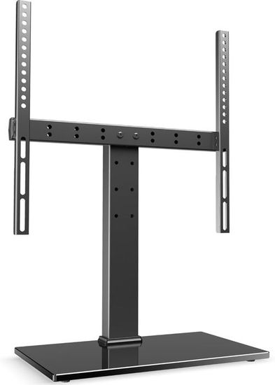 Support TV Sur Pied MINISOISO Universel 32-55 Pouces - Pieds Réglables 17-20mm - Stable Et Antidérapant - Noir