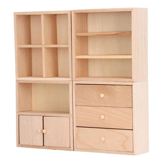 Vvikizy Armoire miniature de maison de poupée 1:12 Armoire Miniature