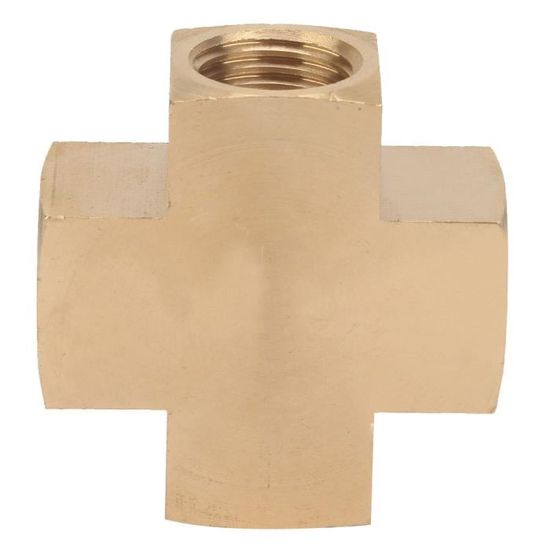 Raccord En T En Laiton SODIAL – Adaptateur Mâle Pour Eau Et Carburant – Connexion égale, Universelle