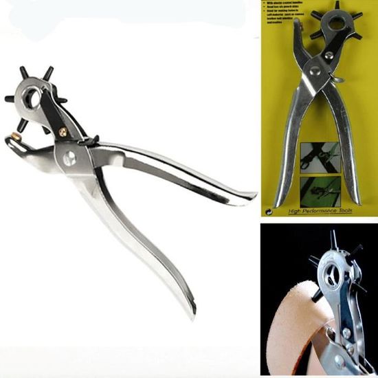 pince perforatrice emporte piece a cuir pvc simili cuir avec 6 differents trous cdiscount beaux arts et loisirs creatifs