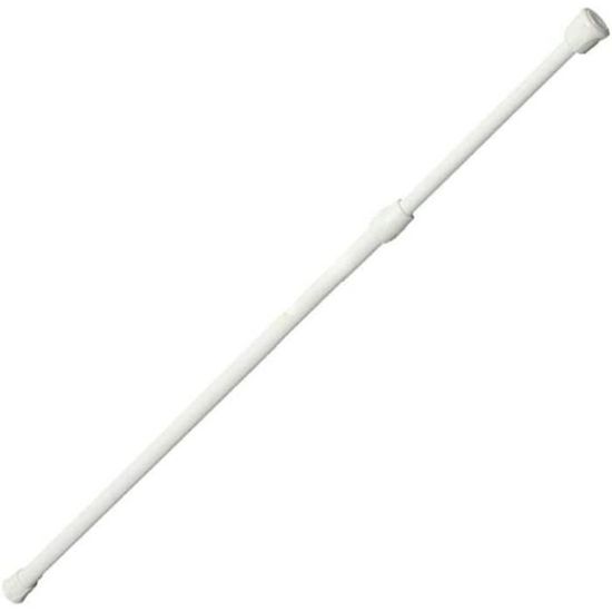 Tringle à Rideaux Flexible DAKEPOLE - Réglable - Noir - Acier Inoxydable - 2,8 M