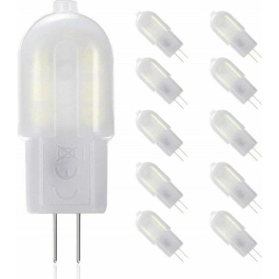 10 x Ampoule LED G4 12V Dimmable 851LM Blanc 2W Equivalent 20W Remplacement pour Ampoule Halogene