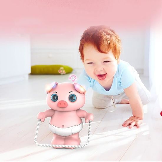 Jouet Pieuvre électrique Dansant Avec Lumières LED Et Musique - Pour Bébés 36 Mois+, évitement D'obstacles, Rechargeable USB, Cadeau Amusant