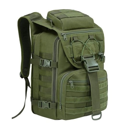 Sac à Dos Tactique Militaire 25L - Nylon, Multi-Poches, Bretelles Matelassées - Neuf