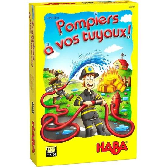 Jeu de société - HABA - Pompiers à vos tuyaux ! - Rapidité - 5 ans et plus