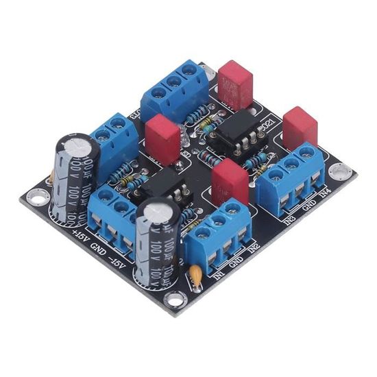 Préamplificateur Filtre Passe-bas NE5532 2.1 Canaux - Carte Audio, Pour Ampli Basse/subwoofer - Dimensions ~98x40 Mm