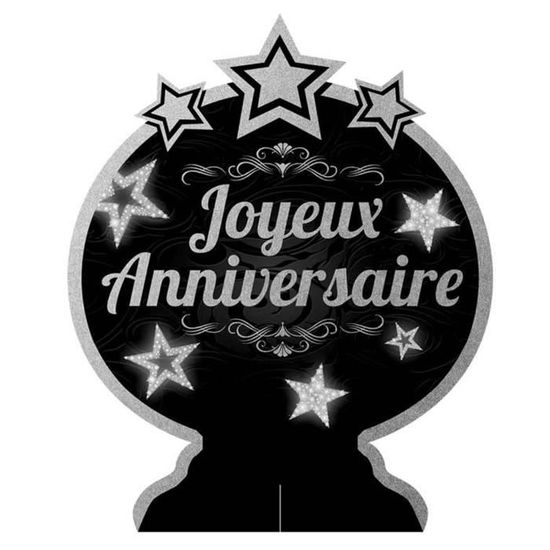 Centre De Table Joyeux Anniversaire Noir Argente 28x23 Cm Q5966 Achat Vente Decors De Table Prolongation Soldes Cdiscount Centre De Table Joyeux Anniversaire Noir Argente 28x23 Cm Q5966 Achat Vente Decors De Table Prolongation Soldes Cdiscount
