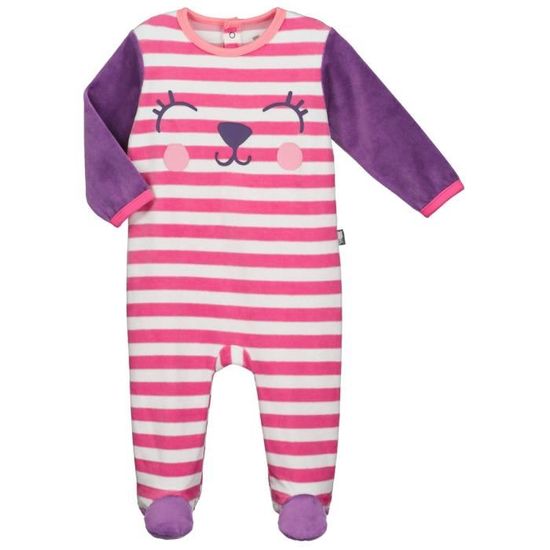 36 mois Taille Pyjama b/éb/é velours bleu Pastille 98 cm