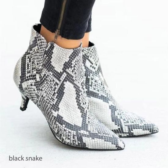 Bottines 2024 imprimé serpent