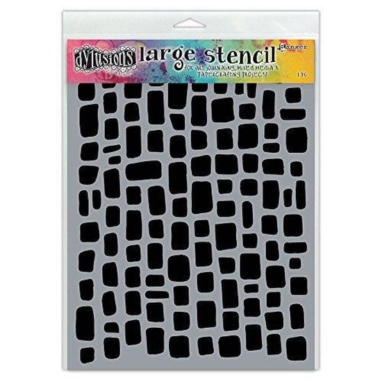 Ranger Sugar Lumps Pochoir Dylusions, Matériau synthétique, Transparent, 33,9 x 23,6 x 0,1 cm
