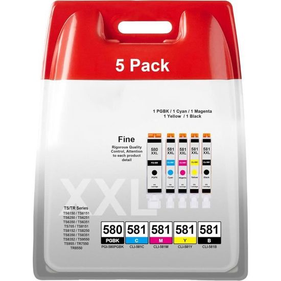 Nextpage Tintenpatronen Kompatibel Für Canon PGI-580/CLI-581 – Hohe Seitenleistung