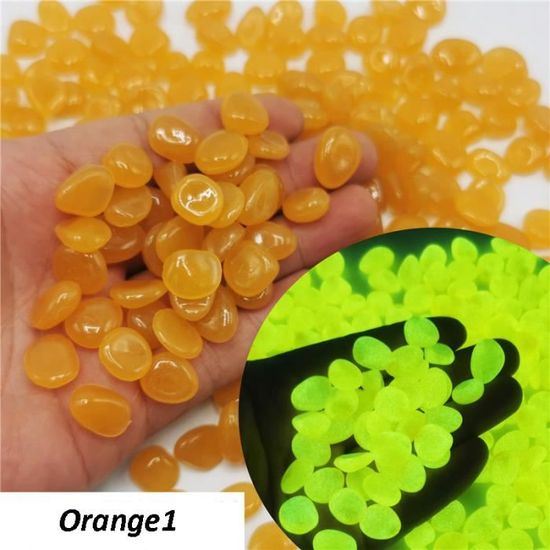 550 Pierres Lumineuses Multicolores - Galets Fluorescents En Résine - Décoration Jardin, Chambre, Balcon, Aquarium - Brillent Dans Le Noir - 4