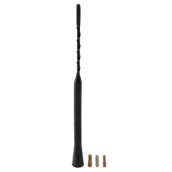 Antenne Radio FM Universelle Pour Voiture – 9 Pouces (23 Cm), Noir, Avec Vis – Remplacement Antibruit, Installation Facile