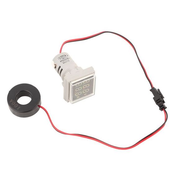 Indicateur Numérique Niveau Batterie 12V/24V/36V/48V - Jauge LED Avec Mémoire - Pour Voiturette, Camping-car, Bateau