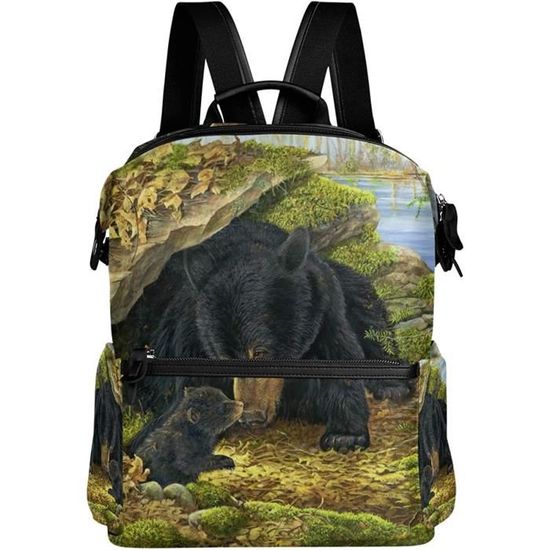 Sac à Dos Dancing Bears Rocksax Pour Ordinateur Portable - Neuf Avec étiquettes - Nylon Noir