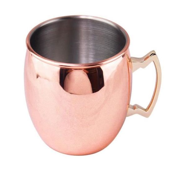 Verre à Cocktail Moscow Mule En Cuivre 550 Ml – Tasse Authentique Et Stylée