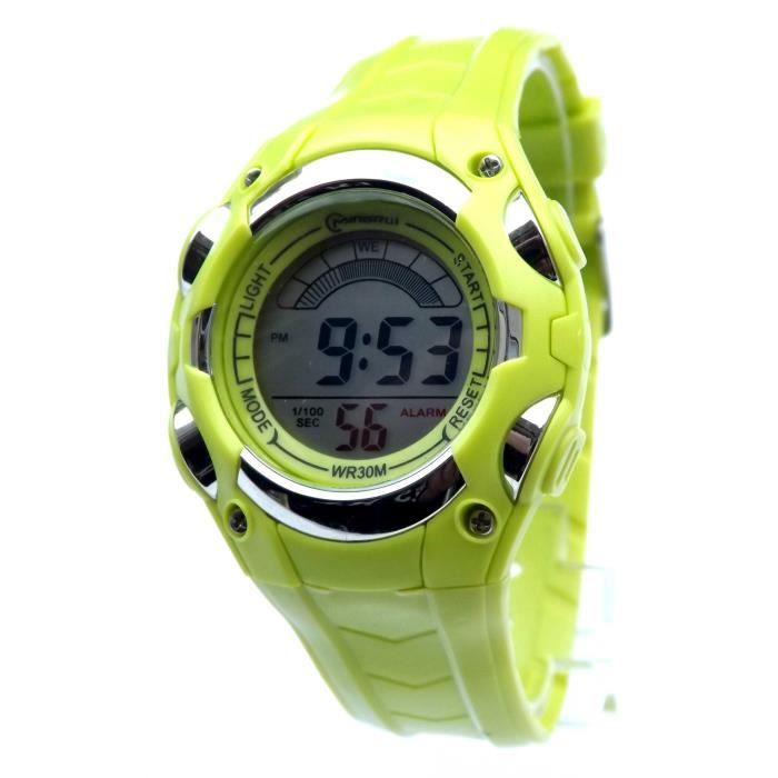 Montre Enfant digital quartz Etanche Chrono