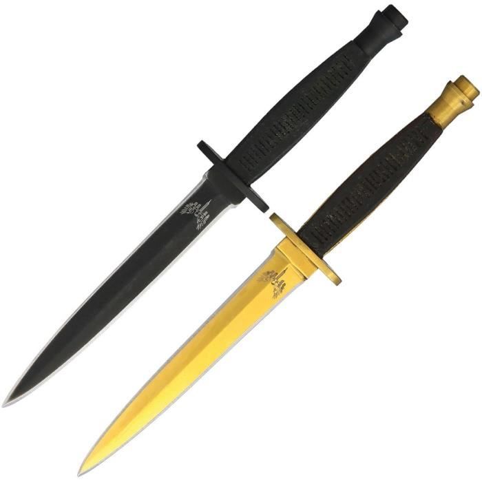 Lot de deux couteaux Manche en G10 Machette / hache /couteau multifonction / Cuisine