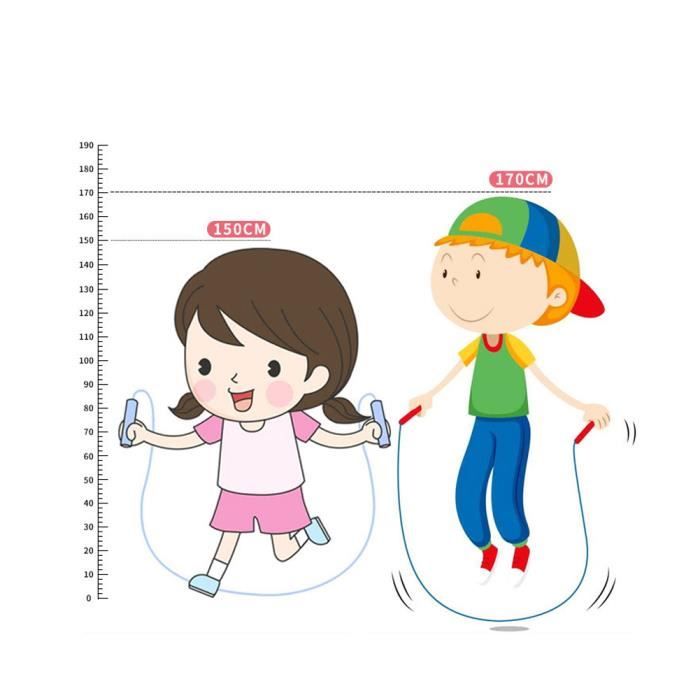 Corde à sauter réglable en bois Fitness enfants étudiants cordes à sauter adulte jouet (rose) HB050 -LAI