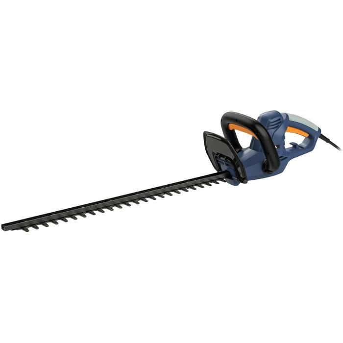 Tailles Haies Électriques 600W BLUE RIDGE BR8202【Lame en Acier: 65.5cm, Coupe Double: 60cm】Poignée Rotative Anti-Vibration, Blocage
