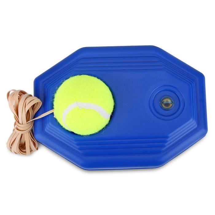 Ensemble de base d'entraînement de balle de tennis avec corde élastique en caoutchouc pour la pratique d'une seule personne