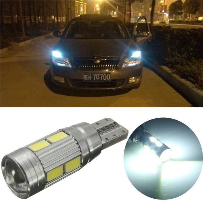 T10 194 W5W SMD 5630 10 LED 5W Blanc Canbus ODB Voiture Intérieur Ampoule Lampe L00356