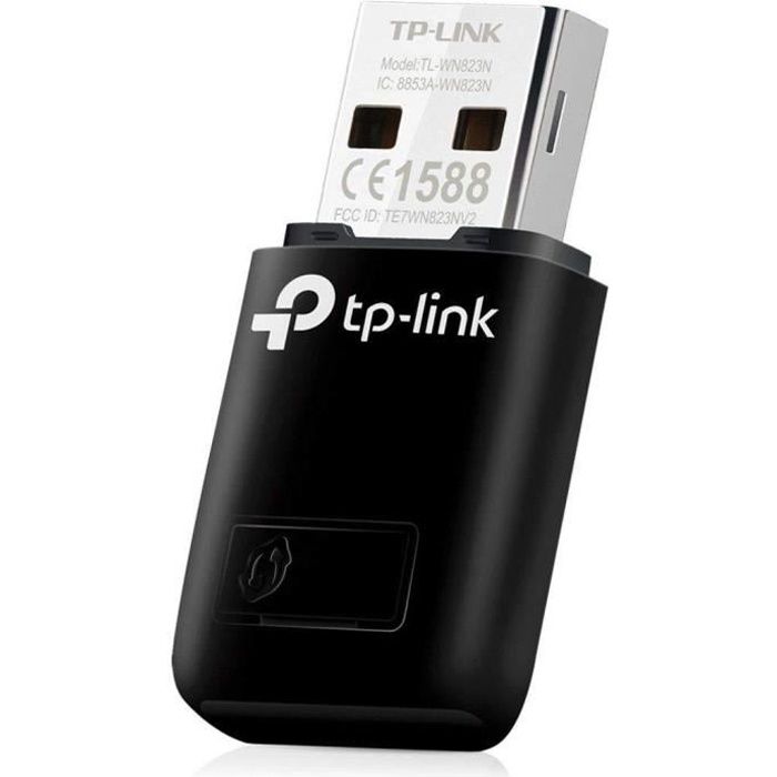 TP-Link TL-WN823N Clé WiFi N 300 Mbps, mini adaptateur USB wifi, dongle wifi, Bo