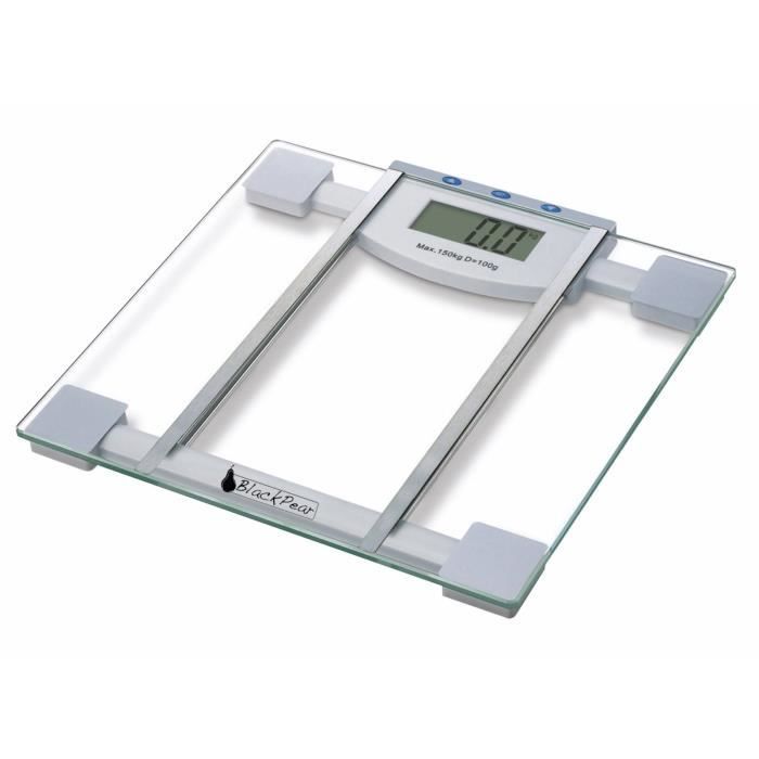 BlackPear Pese Personne Digitale Max. 150Kg Arrêt AUTO