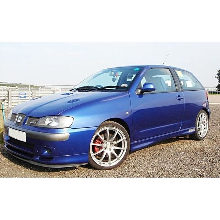 Pour Seat Ibiza 6K Spoiler Lèvre Lame Inférieure Pare-Choc Avant Noir Mat 93-02