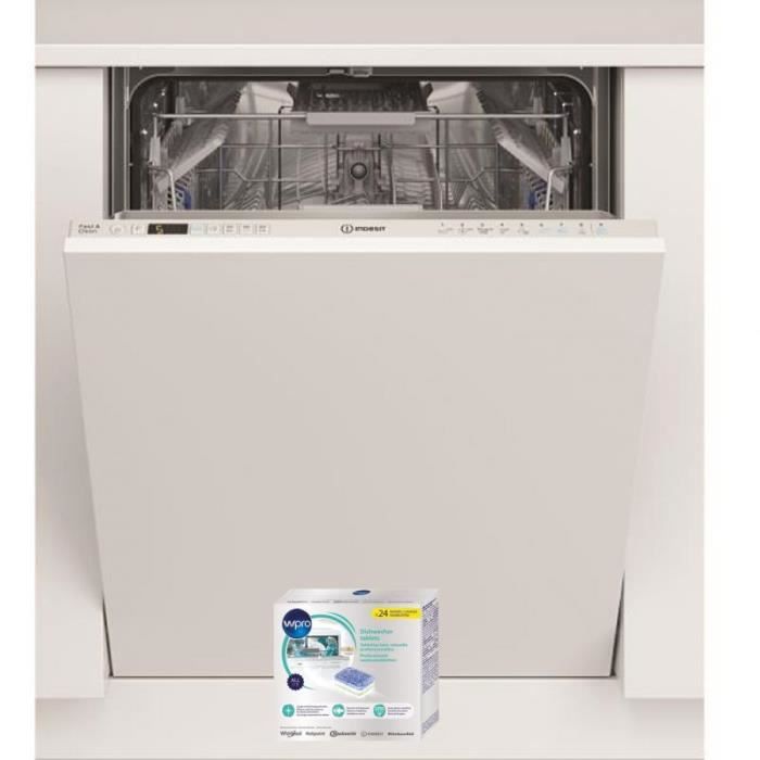 INDESIT Lave-vaisselle tout intégrable encastrable 44dB 14 couverts 60cm Aquastop