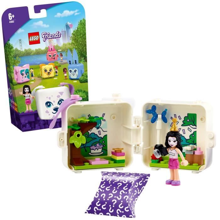 LEGO® Friends 41663 Le Cube Dalmatien d'Emma Cadeau Fille et Garçon 6 ans, Figurines Animaux, Jouet de Collection