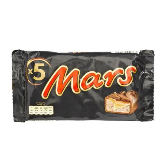 MARS WRIGLEY CONFECTIONERY FRANCE Barres chocolatées Legend fourrées de confiserie et caramel - 5x45 g